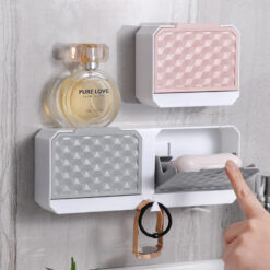 Creative Wall-mounted Soap Dish Draining Holder