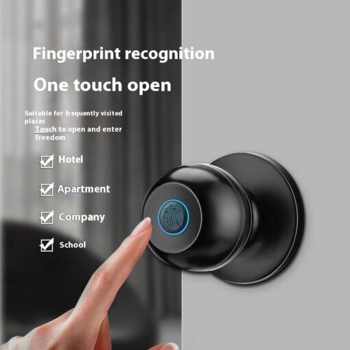 Smart Household Round Door Ball Fingerprint Keyless Lock