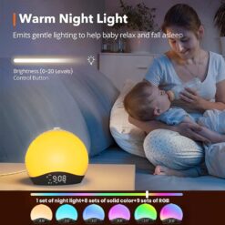 Smart Colorful Sunrise Alarm Clock Wake-Up Bluetooth Lamp