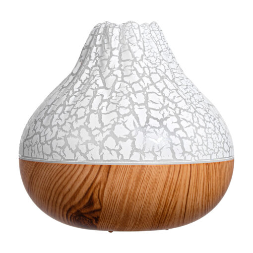 Wood Grain Volcano Colorful Night Light Lamp Humidifier - Image 6