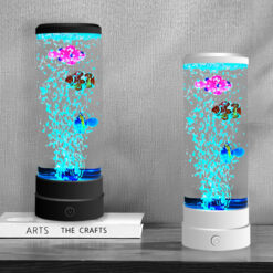 Creative Simulation LED Colorful Bubble Fish USB Night Lamp