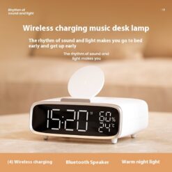 Wireless Charger Bluetooth Speaker Small Night Light Lamp