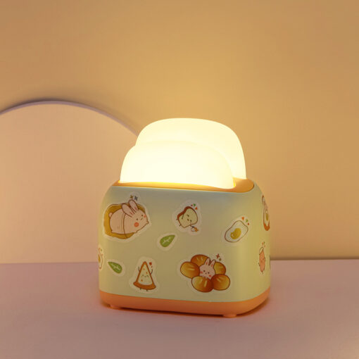 USB Rechargeable Cute Toaster Shape Small Night Light