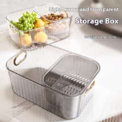 Multipurpose Double-layer Desktop Fruit Drain Basket