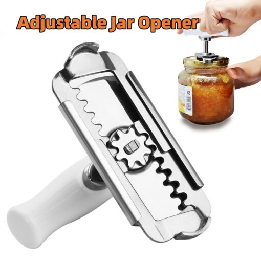 Creative Stainless Steel Kitchen Adjustable Bottle Jar Opener