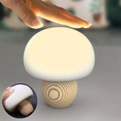 USB Rechargeable Silicone Mushroom LED Night Light Lamp