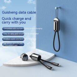 Portable Lanyard High Power Type-C Fast Charge Data Cable