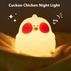 Creative Silicone Chicken USB Rechargeable Night Light Lamp