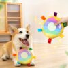 Interactive Bite-resistant Cartoon Plush Flying Disc Plush Toy