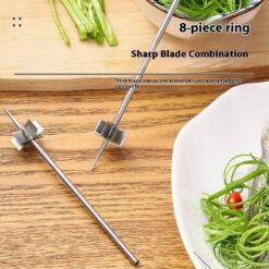 Stainless Steel Household Kitchen Onion Cutting Knife Slicer
