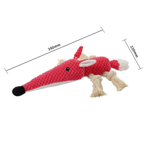 Interactive Cute Shape Bite-Resistant Vocal Dog Bite Plush Toy