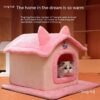 Cute Space-saving Thickened Winter Pet Bed Nest