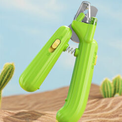 Multifunctional Cactus Shaped LED Light Pet Nail Clipper