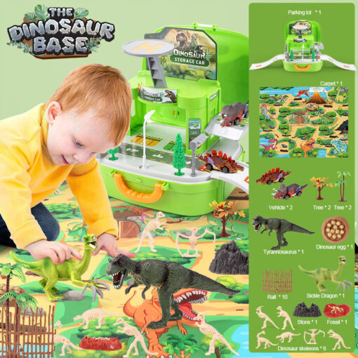 Dinosaur Car Simulation Tyrannosaurus Assembled Puzzle Toy