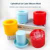 Portable Household Silicone Cylinder Ice Mold Maker