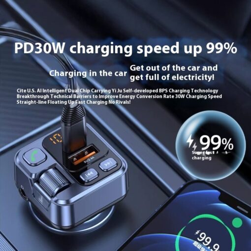 MP3 Player Bluetooth Receiver Car Fast Charging