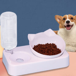 Automatic Anti Overturning Elevated Pet Food Bowls