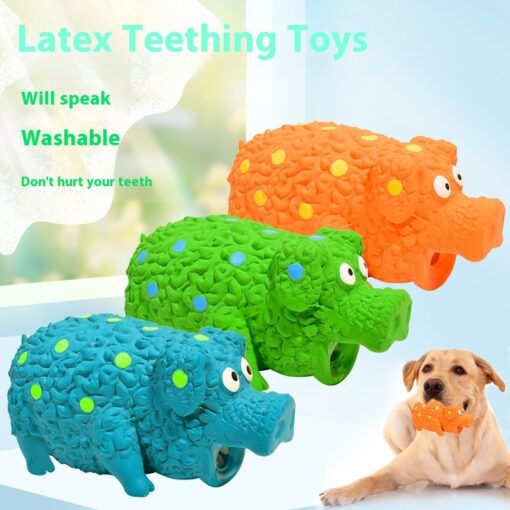Pet Latex Sounding Pig Bite-resistant Molar Dog Toy