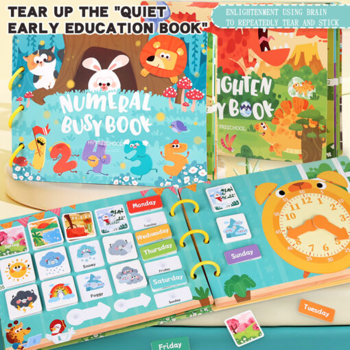 Quiet Paste Book Early Educational Paper Enlightenment Toy