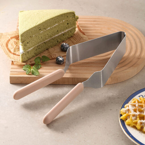 Ergonomic Stainless Steel Triangle Cut Cake Sever Knife