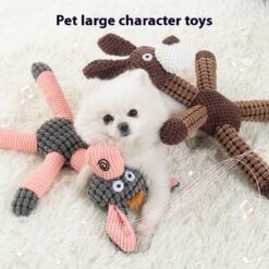 Interactive Lovely Animal Bite-resistant Pet Molar Plush Toys