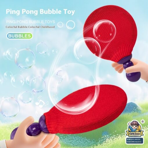 Interactive Children's Educational Blowing Bubble Racket