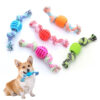 Interactive Bite-resistant Teeth Cleaning Pets Double Knot Toy
