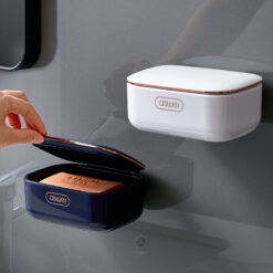 Creative Moisture-proof Clamshell Flip Drain Soap Box