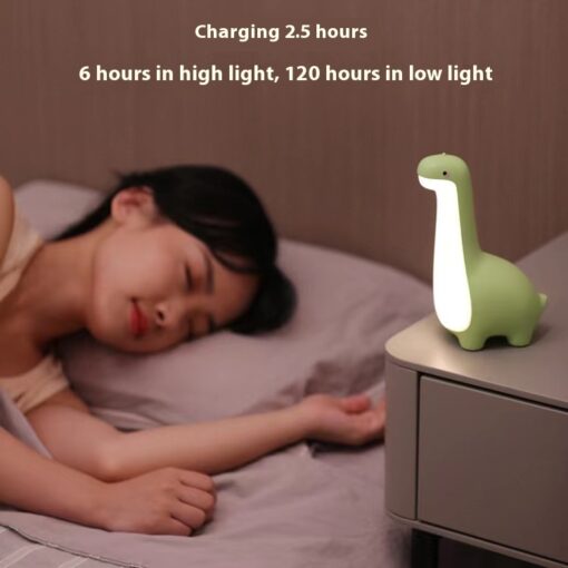 Dinosaur Sleeping Night Light Children's Bedroom Lamp