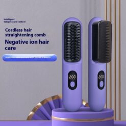 Wireless Straight Comb Negative Ion Hair Curler