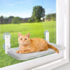 Foldable Suction Cordless Window Perch Cat Hammock