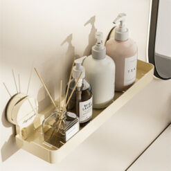 Wall-mounted Punch-free Bathroom Suction Cup Storage Rack