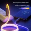 Durable Colorful RGB Charging Data Cable