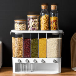 Sealed Kitchen Cereals Separated Storage Organizer
