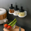 Moisture-proof Kitchen Seasoning Containers Holder Rack