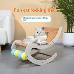 Interactive Rocking Chair Nest Cat Scratch Board Sisal Toy