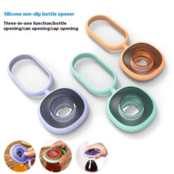 Multipurpose Stainless Steel Silicone Kitchen Bottle Opener