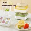 Multipurpose Mini Press Silicone Ice Cube Mold Tray