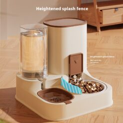 Automatic High-capacity Household Pet Feeder Drinking Bowl
