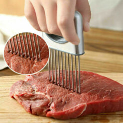 Stainless Steel Kitchen Onion Holder Slicer Cutter