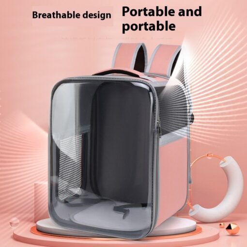 Portable Transparent Cat Cage Fully Bag Backpack Carrier