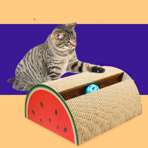 Interactive Corrugated Paper Round Cat Scratching Claw Toy