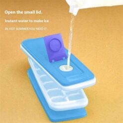 Portable Transparent Silicone Ice Cube Maker Tray