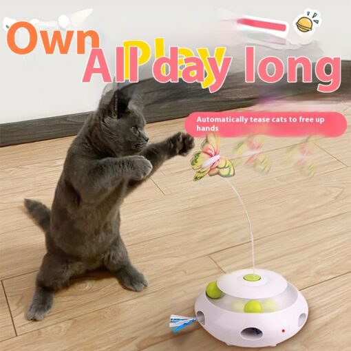 Automatic Intelligent Cat Teasing Rotation Electric Cat Toy