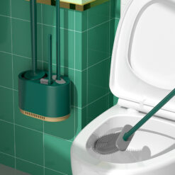 Wall-Mounted Silicone Household Toilet Cleaning Brush