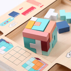 Wooden Early Education Children Education Tetris Puzzle Toy