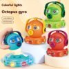 Cartoon Octopus Shaped Light-emitting Gyro Educational Toy
