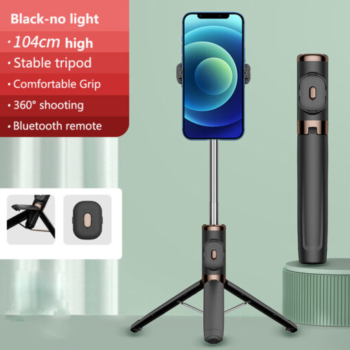 Portable 360° Adjustable Angle LED Light Mobile Phone Tripod - Image 3