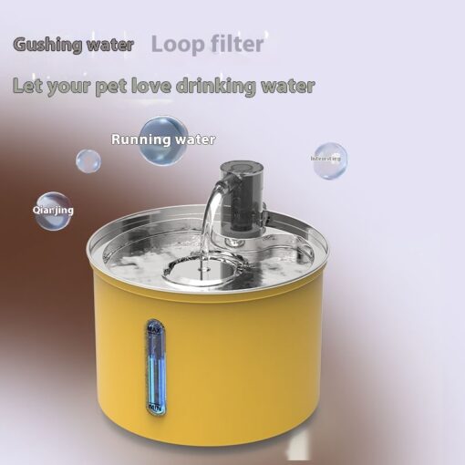 Stainless Steel Pet Spray See-through Drinking Water Dispenser
