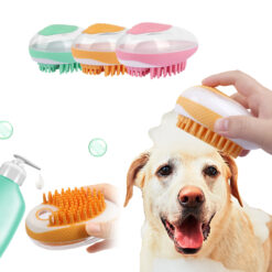 Silicone Hair Grooming Pet Massage Comb Bath Brush